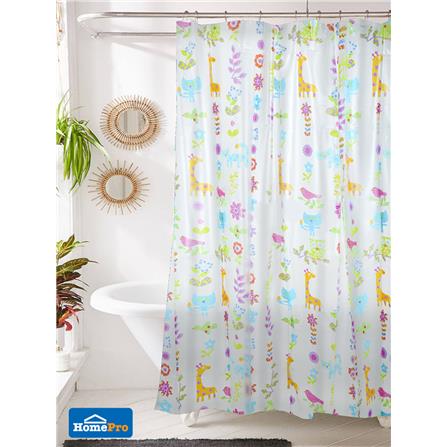 ม่านห้องน้ำ PVC MOYA PV1019A 180x180 ซม._2