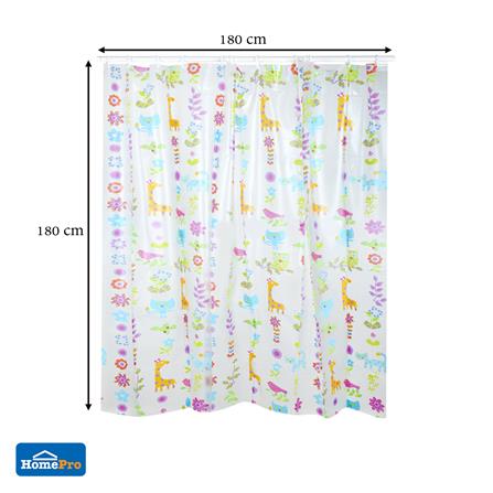 ม่านห้องน้ำ PVC MOYA PV1019A 180x180 ซม._6