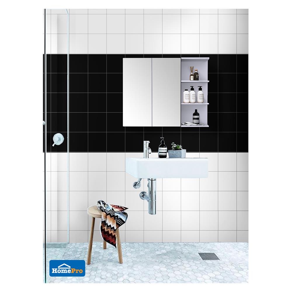 ตู้กระจก PVC MOYA VM-C1402 สีขาว