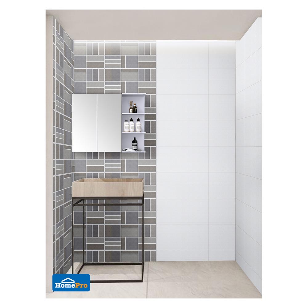 ตู้กระจก PVC MOYA VM-C1402 สีขาว