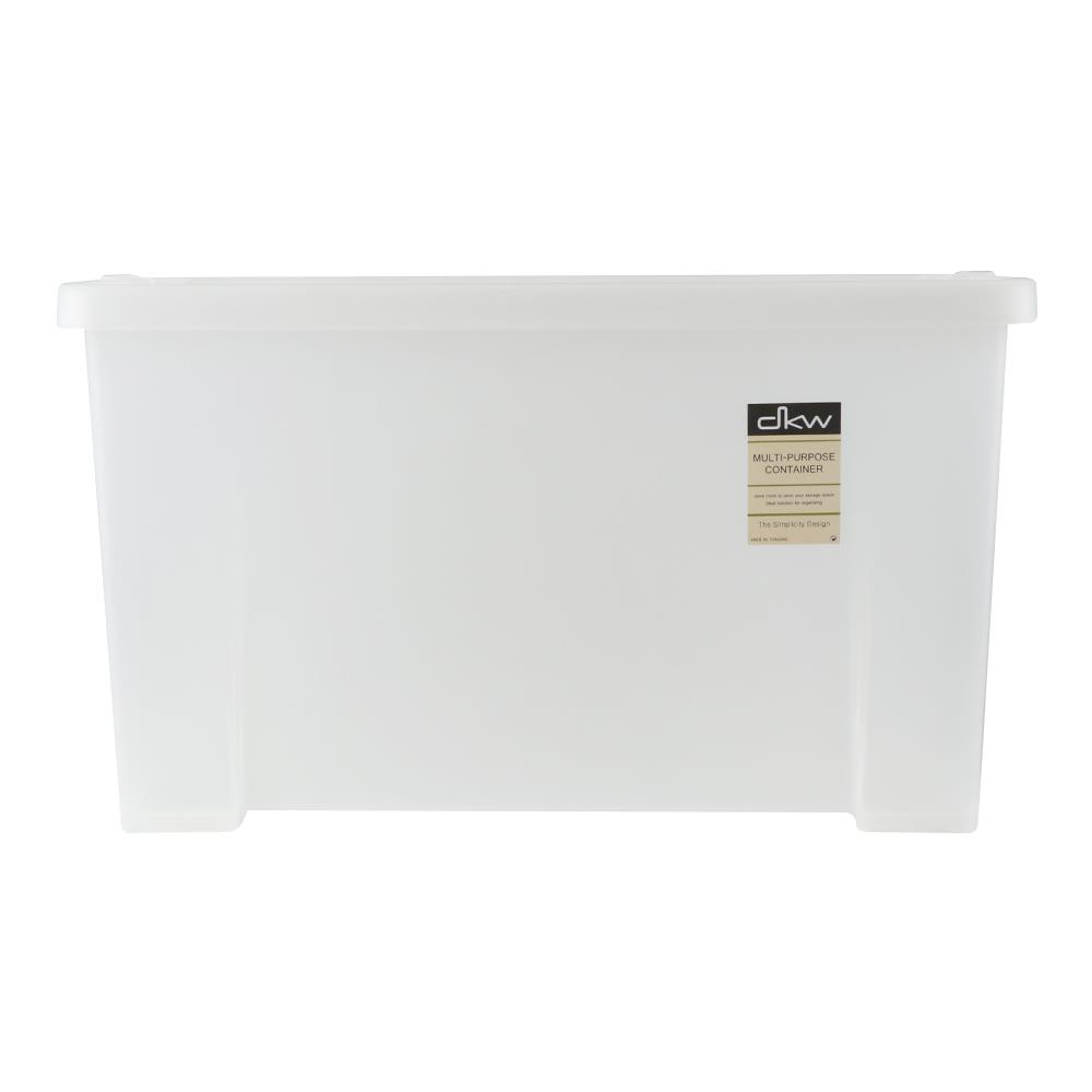 กล่องเก็บของ ฝาล็อค DKW A3 38x57.5x33 ซม. สีขาว