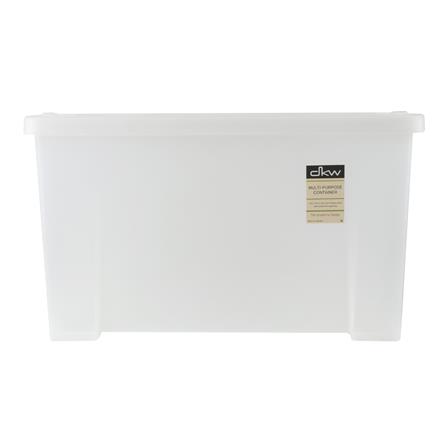 กล่องเก็บของ ฝาล็อค DKW A3 38x57.5x33 ซม. สีขาว_0