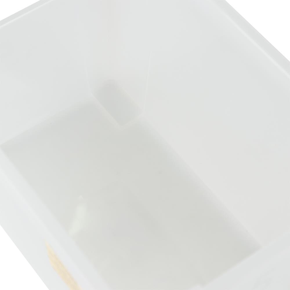 กล่องเก็บของ ฝาล็อค DKW A5 19.2x28.6x17.2 ซม. สีขาว