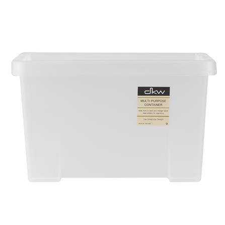 กล่องเก็บของ ฝาล็อค DKW A5 19.2x28.6x17.2 ซม. สีขาว