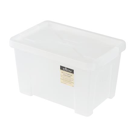 กล่องเก็บของ ฝาล็อค DKW A5 19.2x28.6x17.2 ซม. สีขาว_1