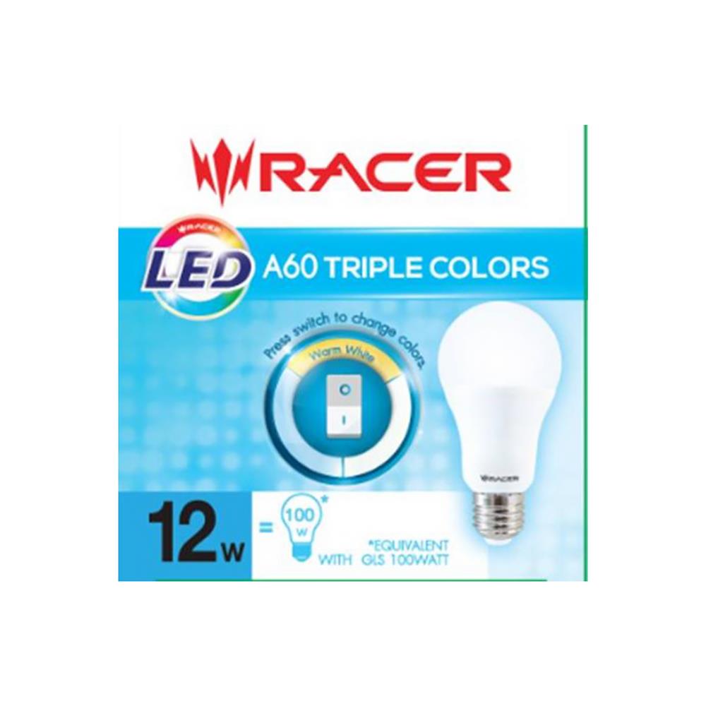 หลอด LED RACER BULB A60 12 วัตต์ DAYLIGHT/COOL WHITE/WARM WHITE E27