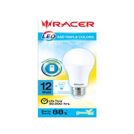 หลอด LED RACER BULB A60 12 วัตต์ DAYLIGHT/COOL WHITE/WARM WHITE E27_1