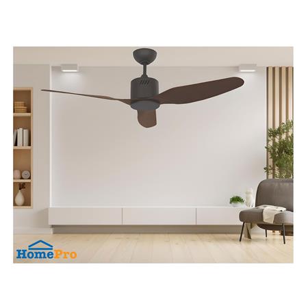 พัดลมไม่มีโคมไฟ WINFAVOUR TC12 WF46 ORB 46 นิ้ว สีดำ/ลายไม้_2