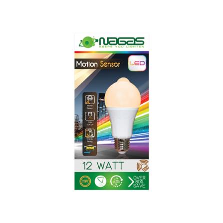 หลอด LED NAGAS MOTION SENSOR A27 12 วัตต์ WARMWHITE  E27_1