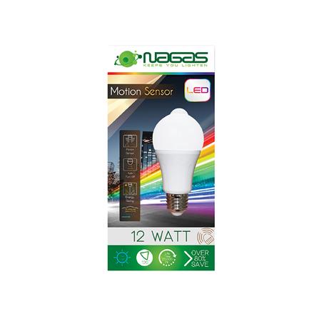 หลอด LED NAGAS MOTION SENSOR A27 12 วัตต์ DAYLIGHT E27_1