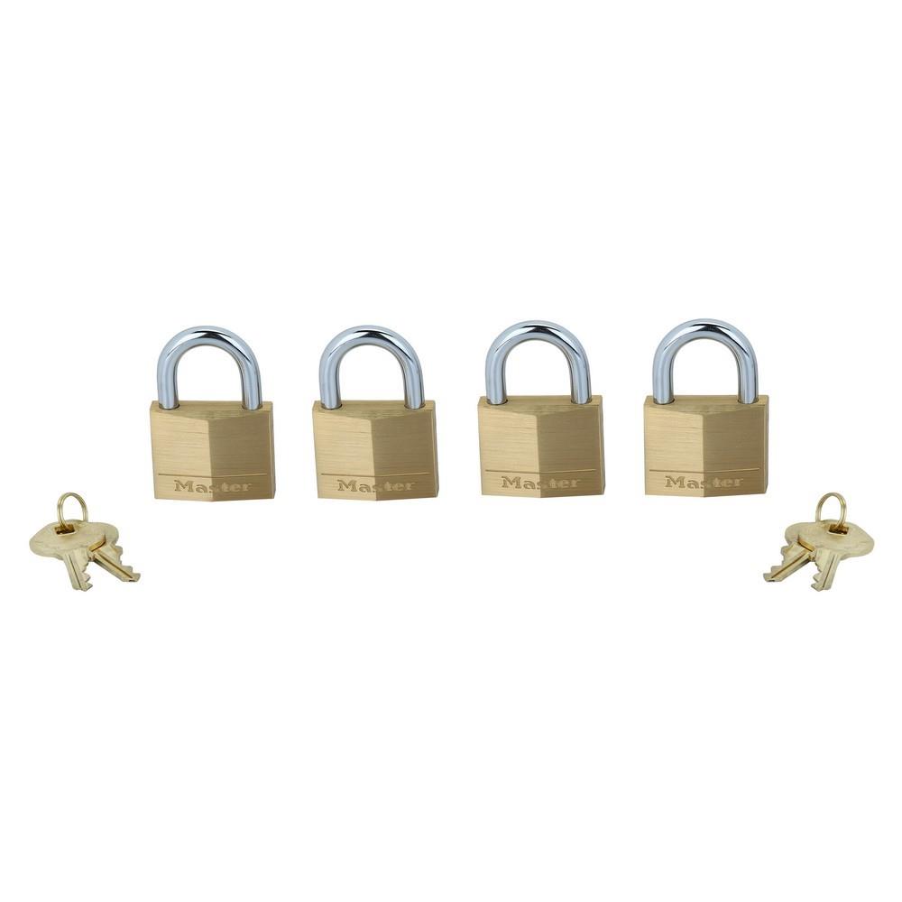 กุญแจคีย์อะไลก์ MASTER LOCK 140EURQ 40 มม. สีทอง 4 ตัว/ชุด