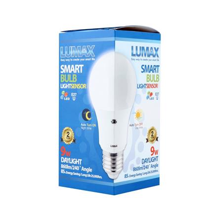 หลอด LED LUMAX SENSOR BULB 9 วัตต์ DAYLIGHT E27_2