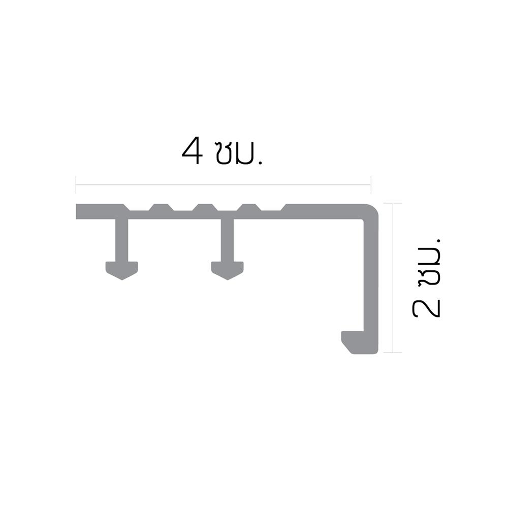 จมูกบันไดอะลูมิเนียม DP DNHG401202โกลด์เบจไฮกลอส 1.2 ม.