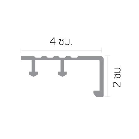 จมูกบันไดอะลูมิเนียม DP DNHG401202โกลด์เบจไฮกลอส 1.2 ม._2