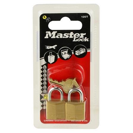 กุญแจคีย์อะไลก์ MASTER LOCK 120T 20 มม. สีทองเหลือง 2 ตัว/ชุด_1