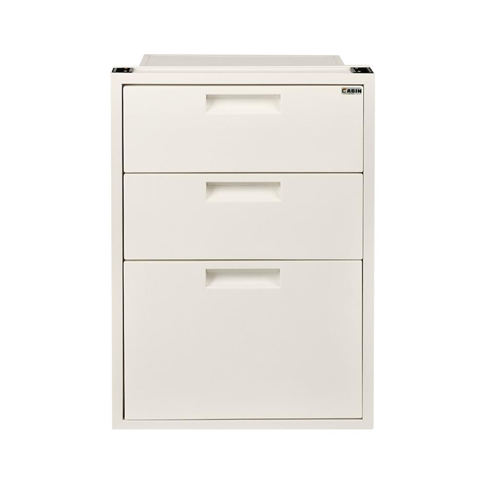 ตู้ลิ้นชัก PP 3 ชั้น+ถาดใส่ช้อน 46x66 ซม.