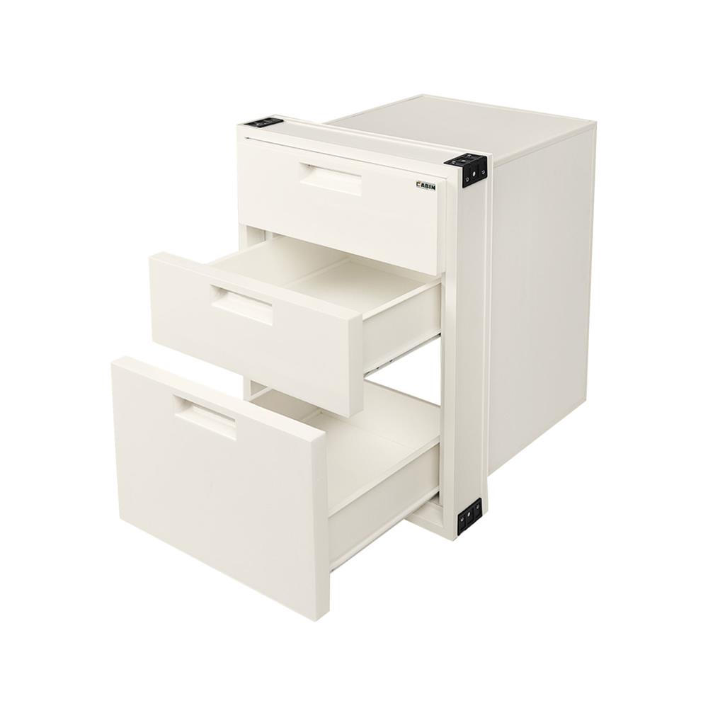 ตู้ลิ้นชัก PP 3 ชั้น+ถาดใส่ช้อน 46x66 ซม.