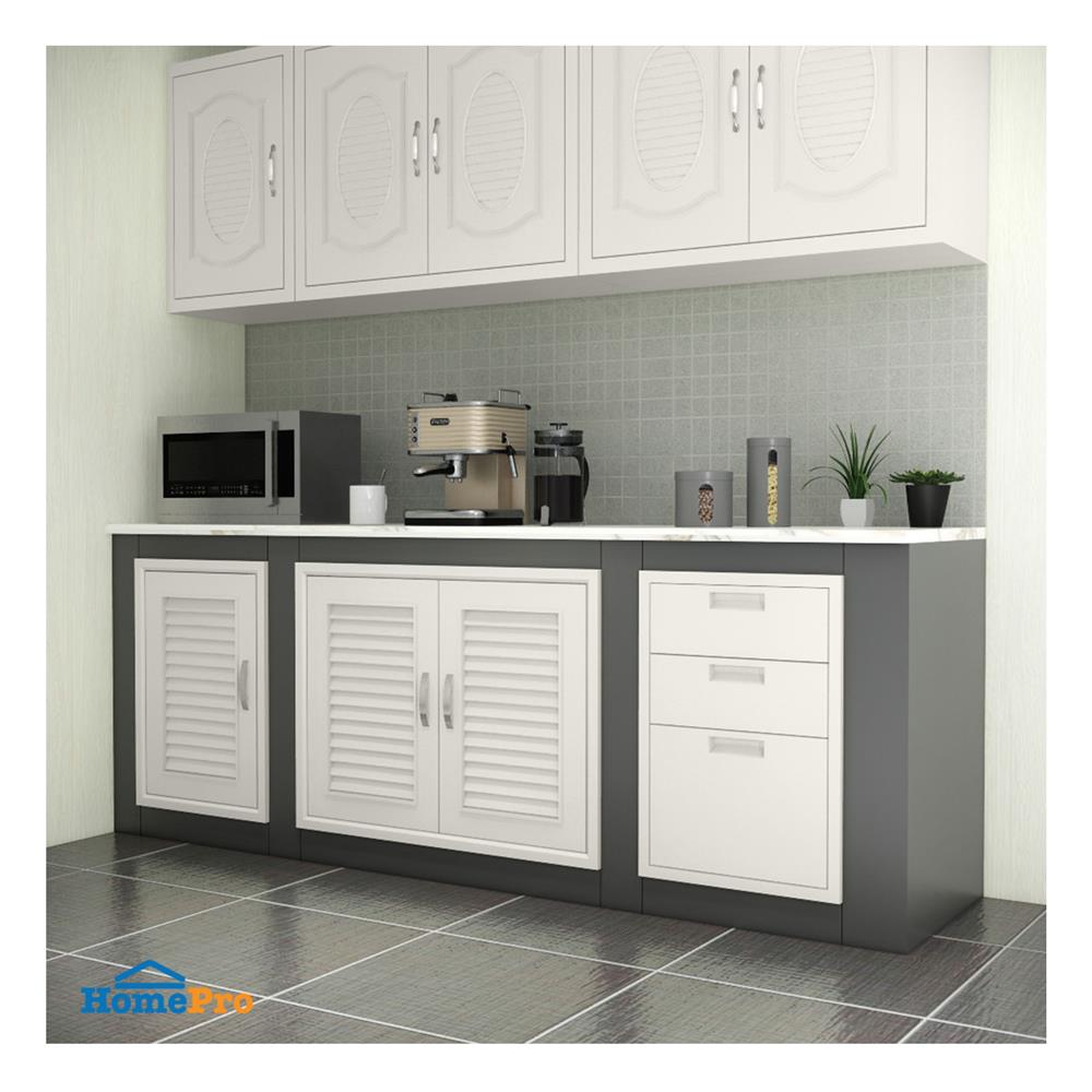 ตู้ลิ้นชัก PP 3 ชั้น+ถาดใส่ช้อน 46x66 ซม.