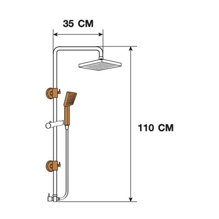 ฝักบัว RAIN SHOWER เดี่ยว MOYA MY-1300_3