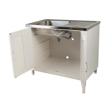 ตู้ตั้งพื้น PP CABIN G5 1B1D สีครีม_4