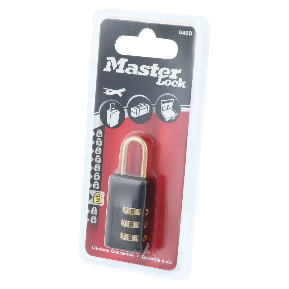 กุญแจรหัสคล้อง MASTER LOCK 646EURD 20 มม.