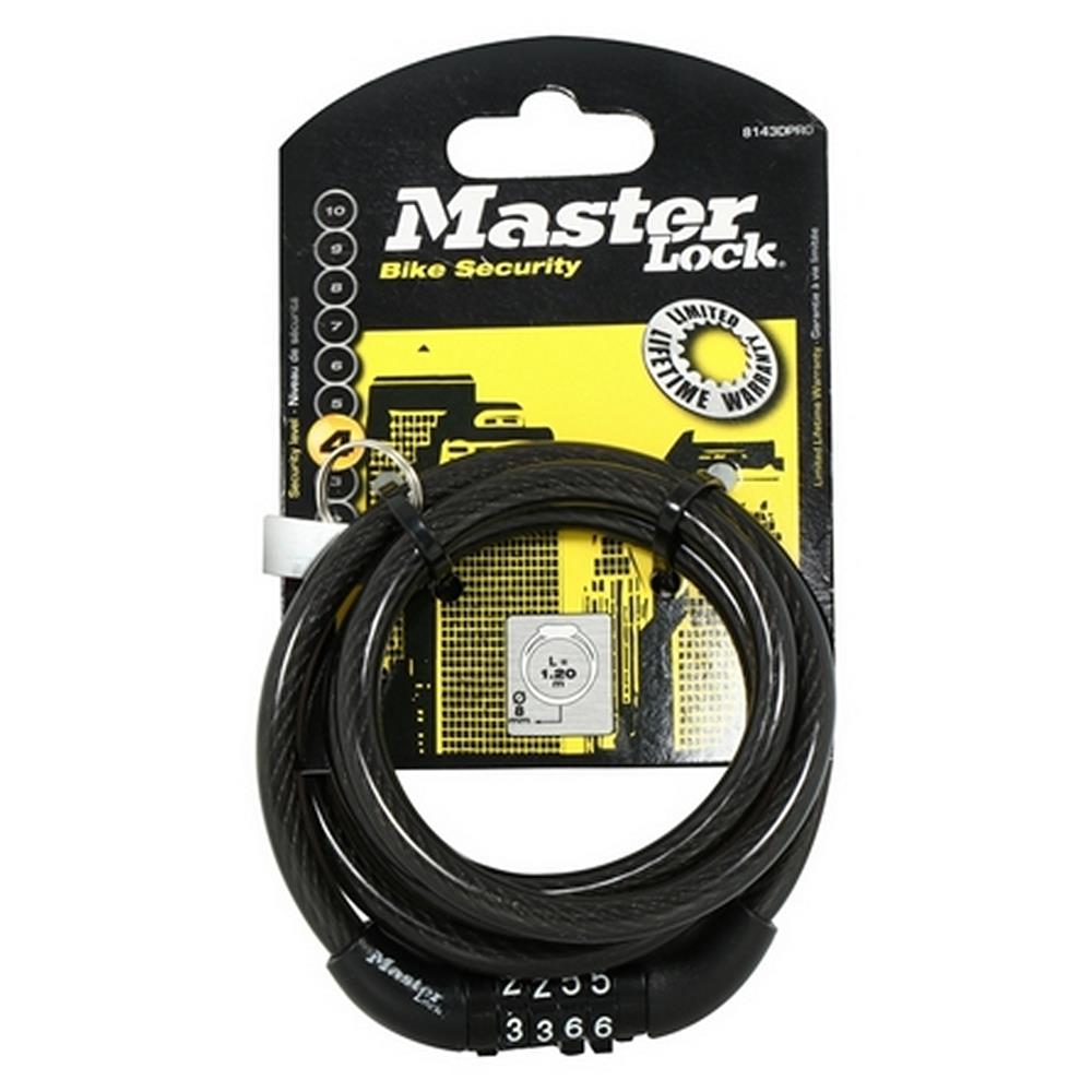 กุญแจจักรยาน MASTER LOCK 8143EURDPRO 8 มม. x 1.2 ม.