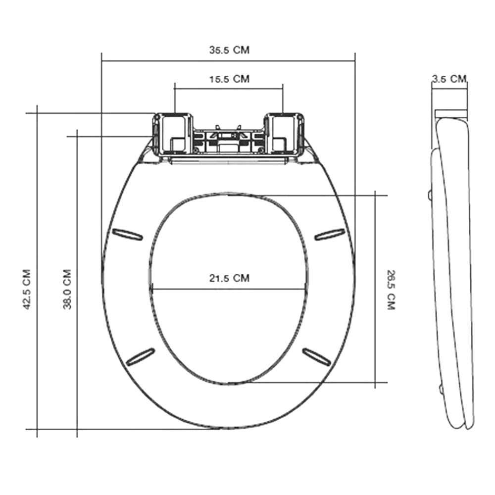 ฝารองนั่ง SLOW CLOSE MOYA C1305