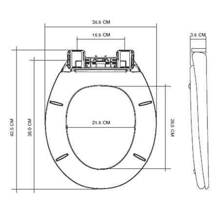 ฝารองนั่ง SLOW CLOSE MOYA C1305_7