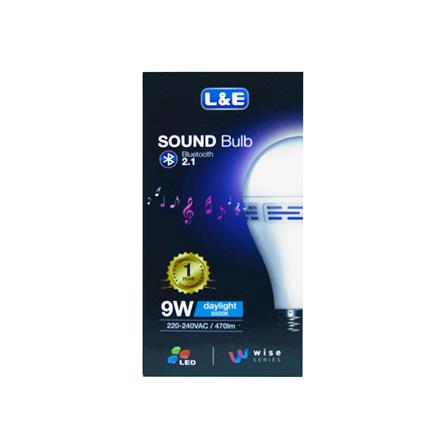 หลอด LED L&E BLUETOOTH SOUND 9 วัตต์ E27 DAYLIGHT_1