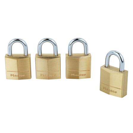 กุญแจคีย์อะไลก์ MASTER LOCK 120EURQ 20 มม. สีทองเหลือง 4 ตัว/ชุด_1