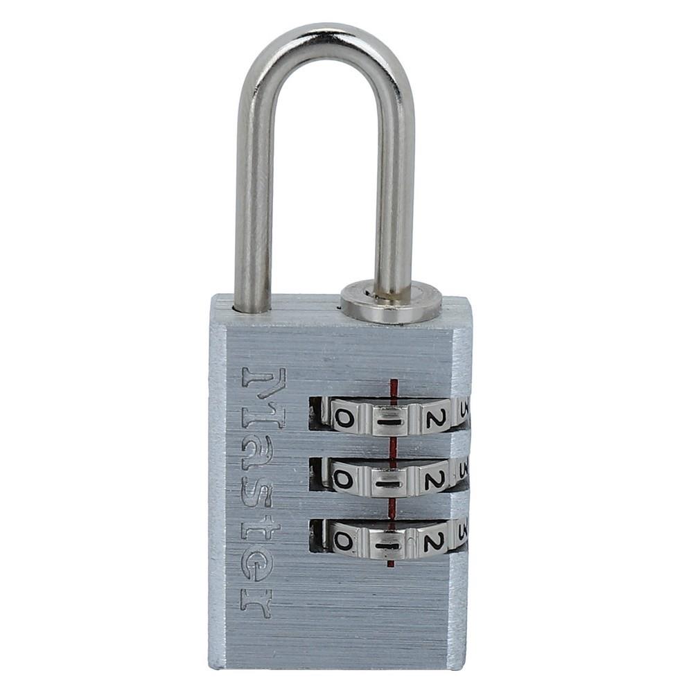 กุญแจรหัสคล้อง MASTER LOCK 7620EURD 20 มม. สีเงิน