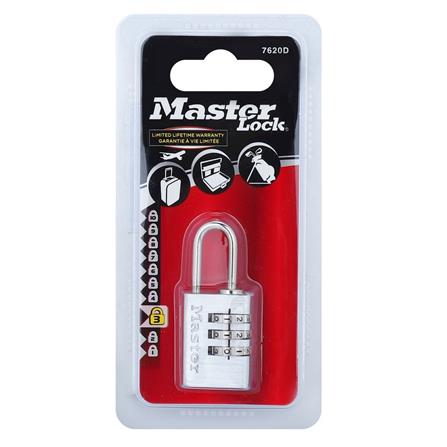 กุญแจรหัสคล้อง MASTER LOCK 7620EURD 20 มม. สีเงิน_2