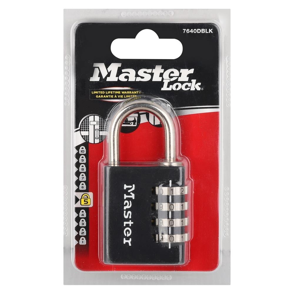 กุญแจรหัสคล้อง MASTER LOCK 7640EURDBLK 40 มม.