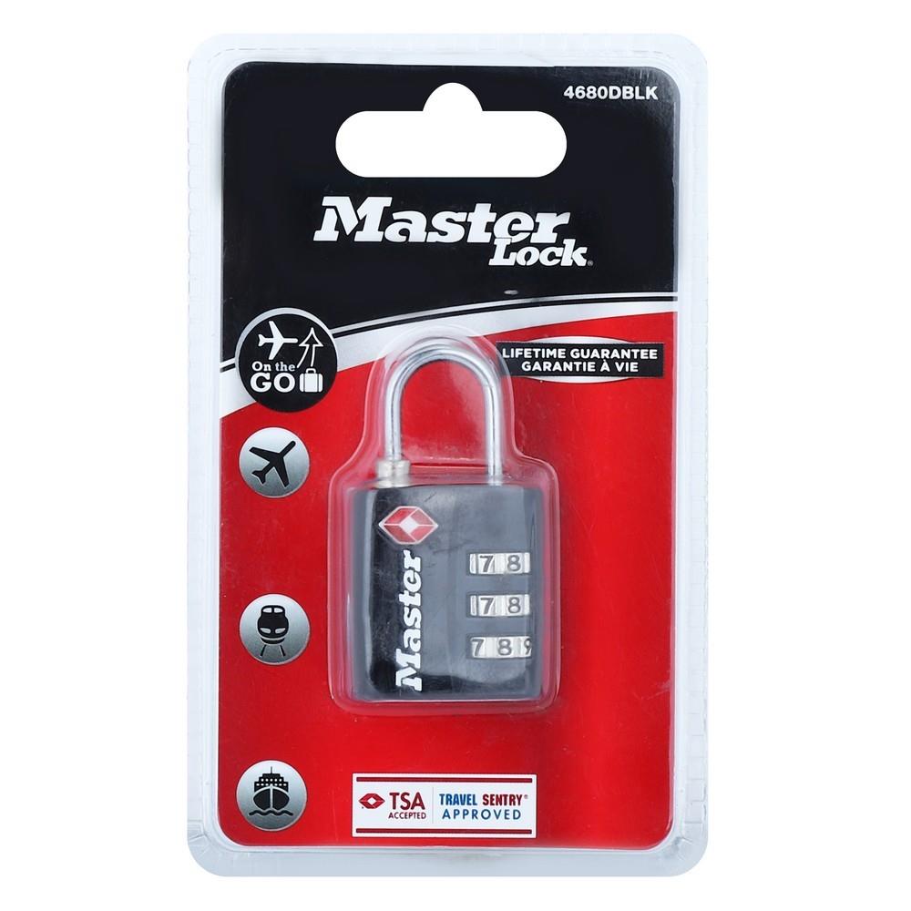 กุญแจรหัส MASTER LOCK 4680EURDBLK 30 มม. สีดำ
