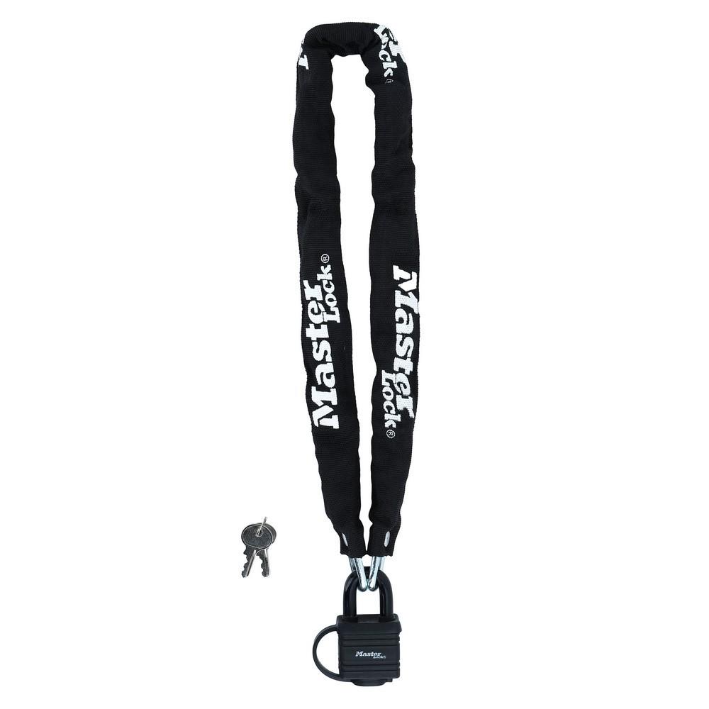 กุญแจโซ่คล้อง MASTER LOCK 8390EURDPRO 7 มม. x 0.9 ม. สีดำ