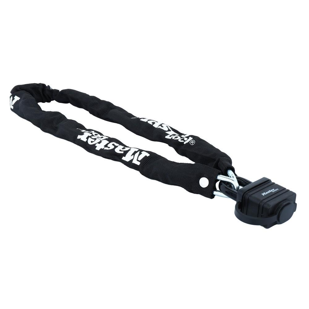 กุญแจโซ่คล้อง MASTER LOCK 8390EURDPRO 7 มม. x 0.9 ม. สีดำ