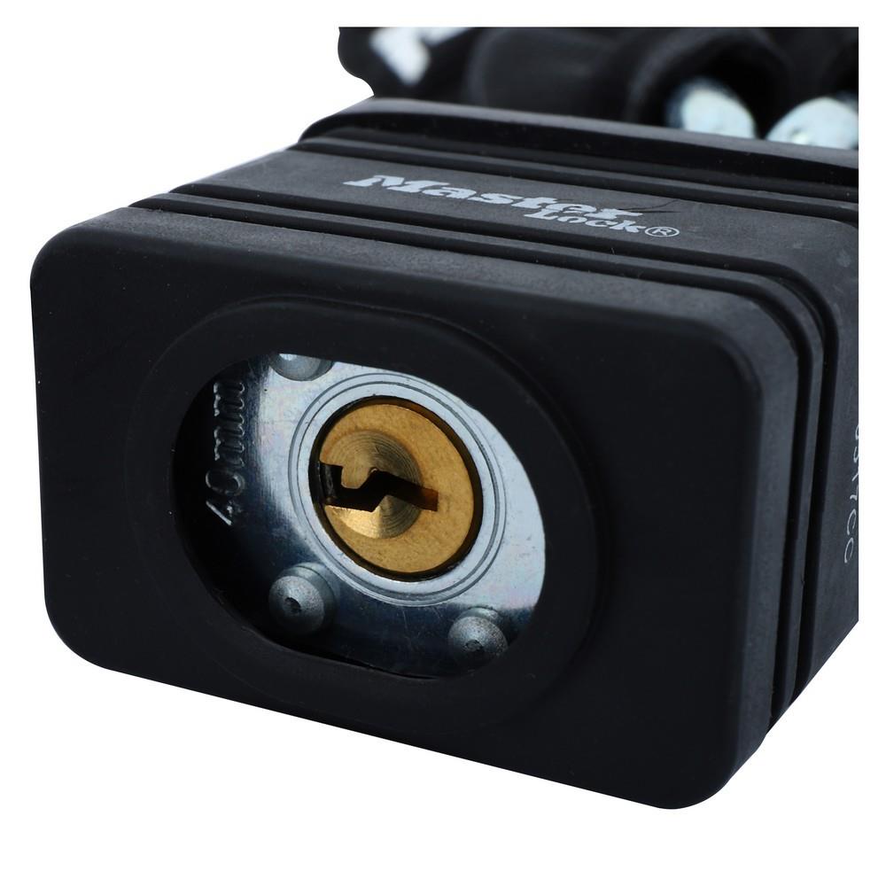 กุญแจโซ่คล้อง MASTER LOCK 8390EURDPRO 7 มม. x 0.9 ม. สีดำ