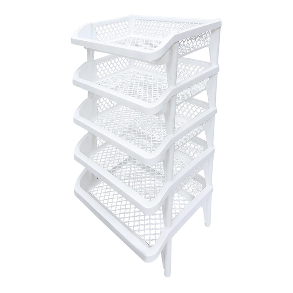 ตะกร้าผ้าเหลี่ยม 5ชั้น ขาว L PLIM