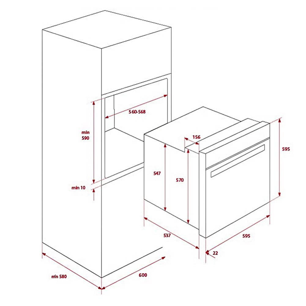เตาอบฝังดิจิตอล TEKA HLB 838