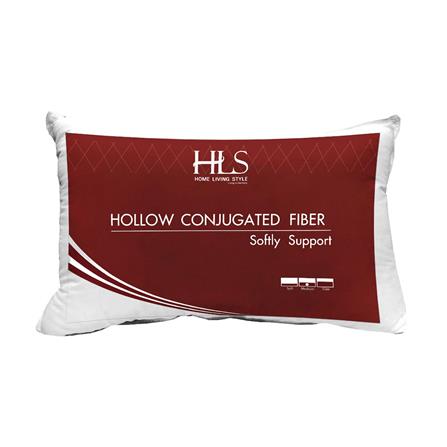 หมอนหนุนสุญญากาศ ใยสังเคราะห์ HOME LIVING STYLE FRESH 19x29 นิ้ว สีขาว_3