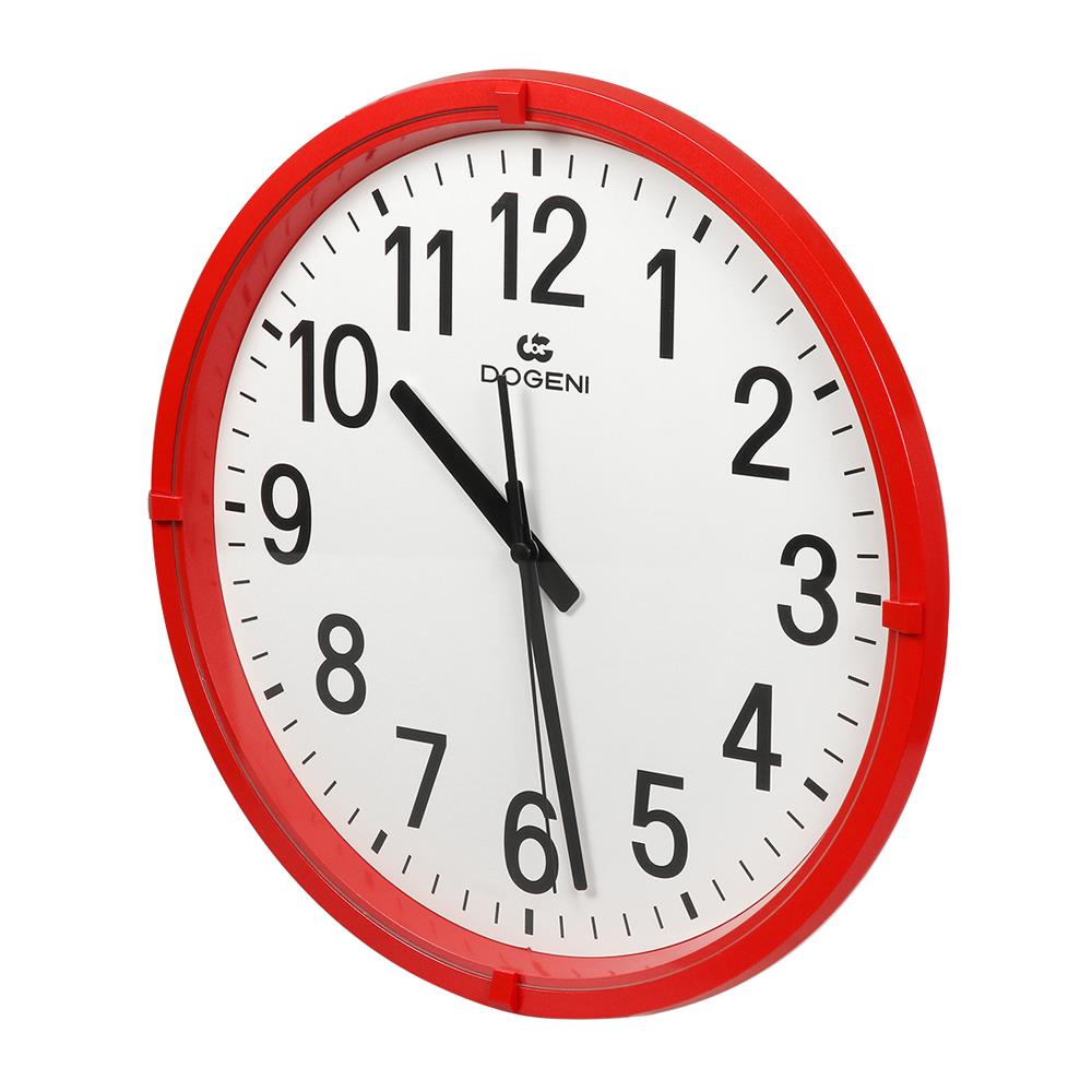 นาฬิกาแขวน DOGENI WNP003RE 13 นิ้ว สีแดง