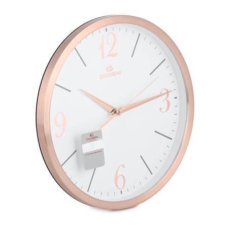 นาฬิกาแขวนอะลูมิเนียม DOGENI WNM004RG 12 นิ้ว สีโรสโกลด์_1