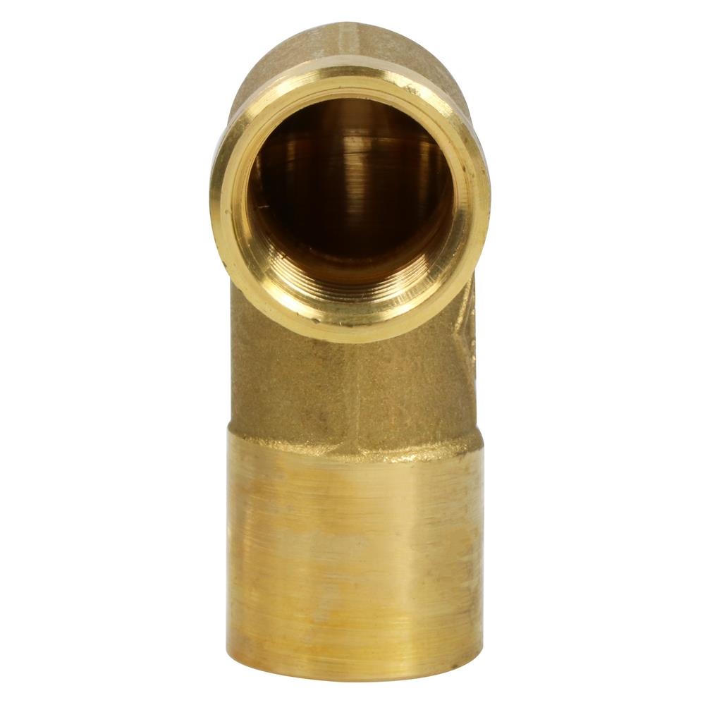 ข้องอยาว 90 เกลียวในเกลียวใน ทองเหลือง CITY 1/2 นิ้ว