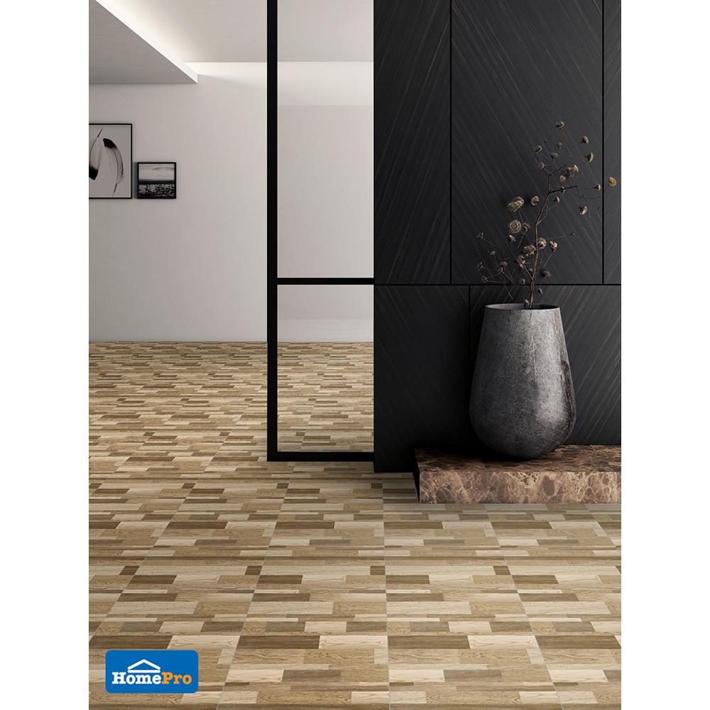 กระเบื้องพื้น 16x16 นิ้ว DURAGRES เลโก้วู๊ด น้ำตาล A