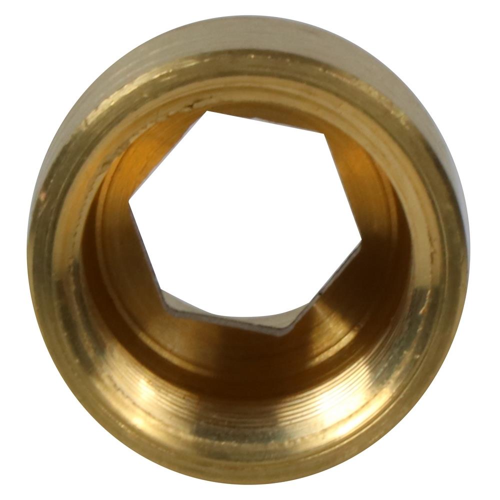 ข้อต่อหกเหลี่ยมในทองเหลือง CITY 1/2 นิ้วX35 มม.