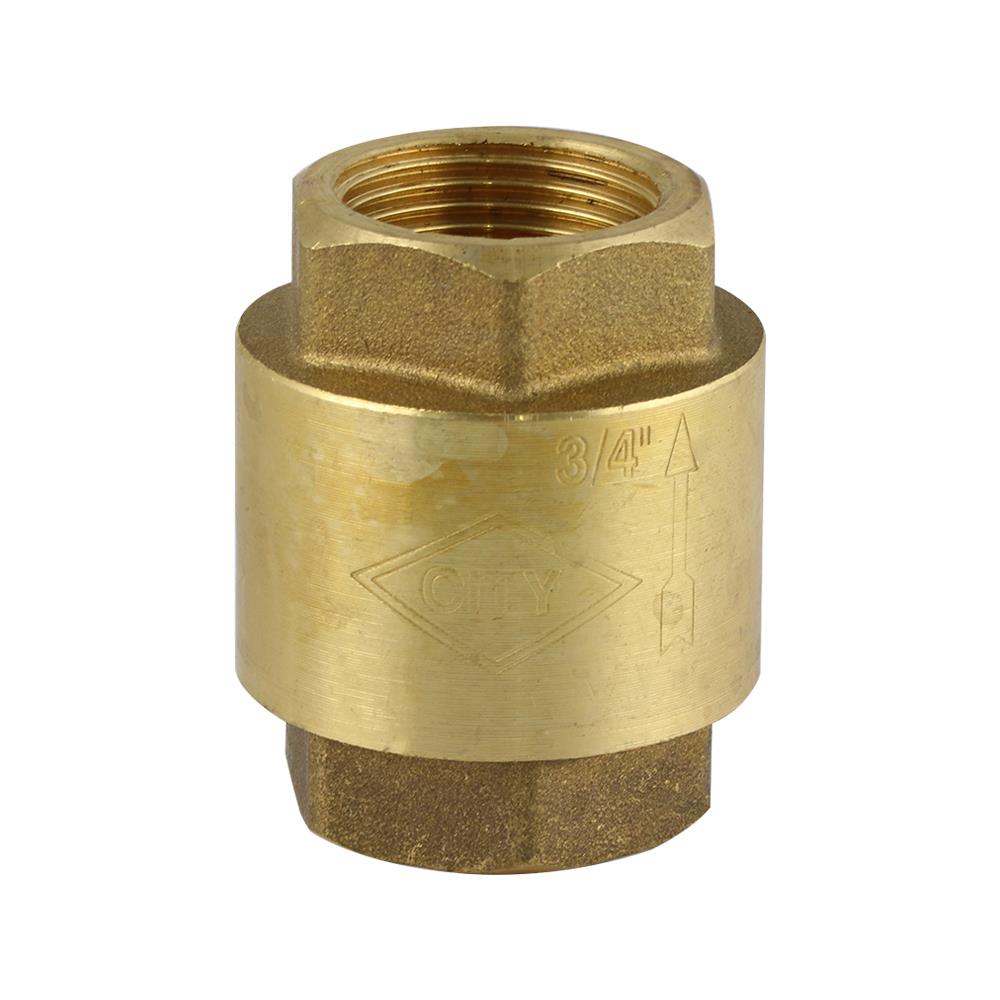 เช็ควาล์วสปริงทองเหลือง CITY 3/4 นิ้ว