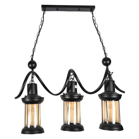 ไฟช่อ CST 8926/3P แก้ว สีดำ 3 หัว_0