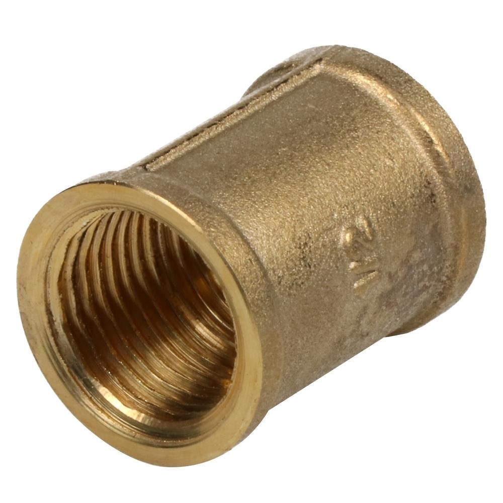 ข้อต่อตรงทองเหลือง FF CITY 1/2 นิ้ว