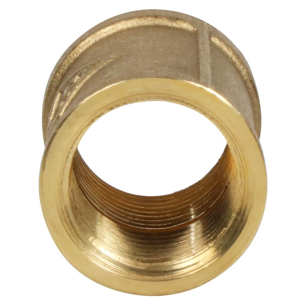 ข้อต่อตรงทองเหลือง FF CITY 1/2 นิ้ว