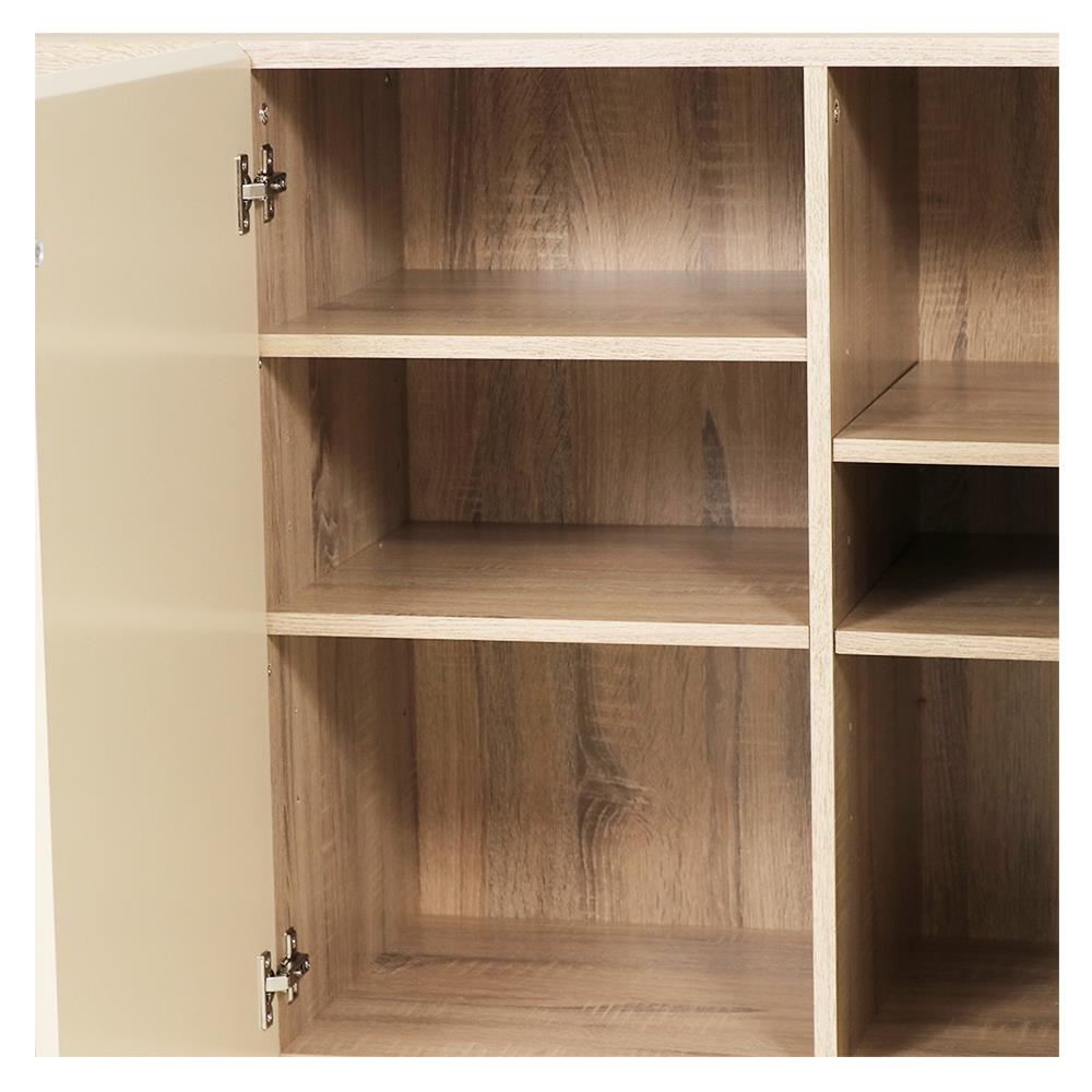 ตู้เตี้ยบานผสม FURDINI MEDIS สีโซลิดโอ๊ค